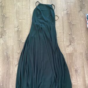 Dark teal Lulus bridesmaid dress